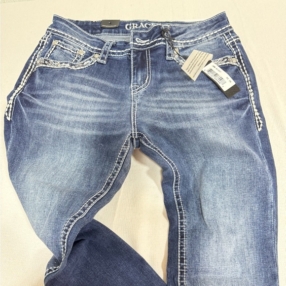 Grace Dark Blue Skinny Jeans - Picture 10 of 10